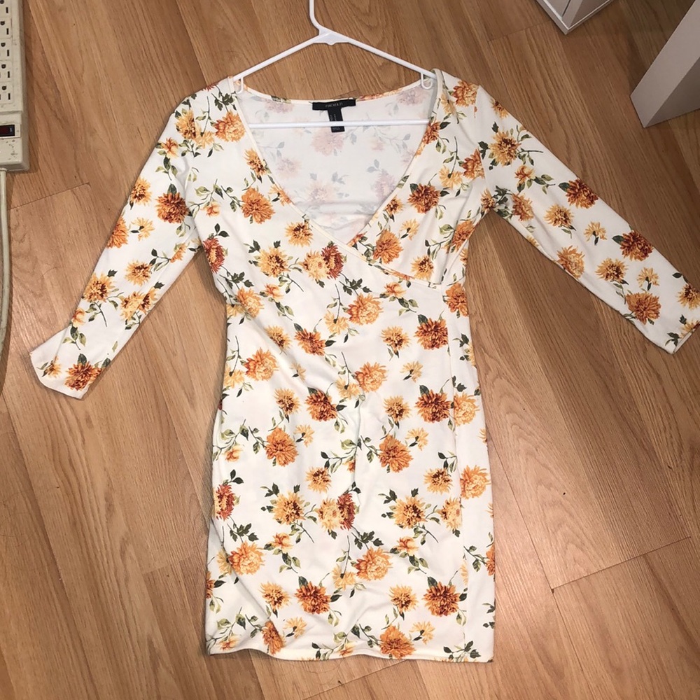 Bodycon sunflower dress